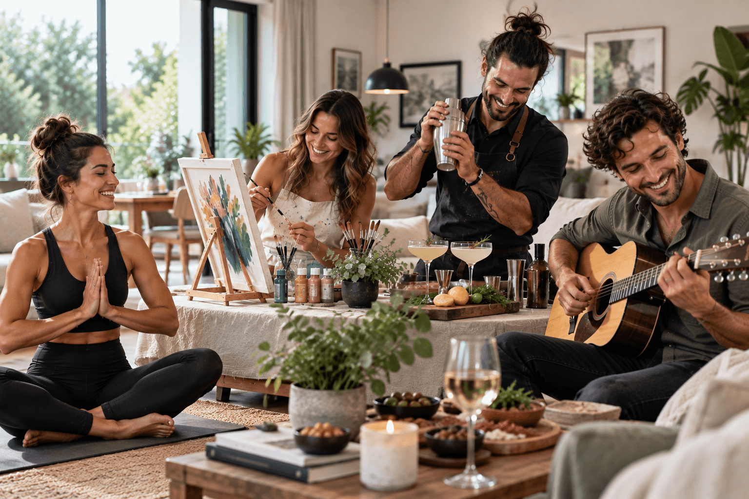 ExperiBees sharing their talents through experiences at home